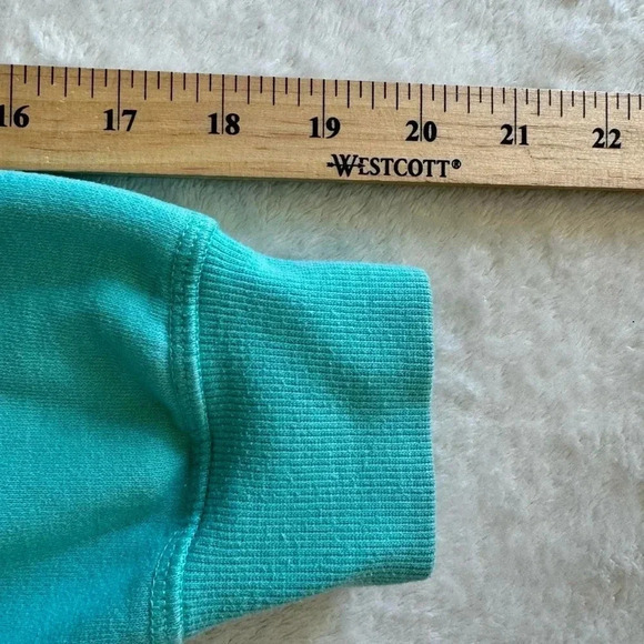 Vintage 2000s Y2K Universal Studios Turquoise Zip-Up Jacket with Hood - Picture 6 of 7